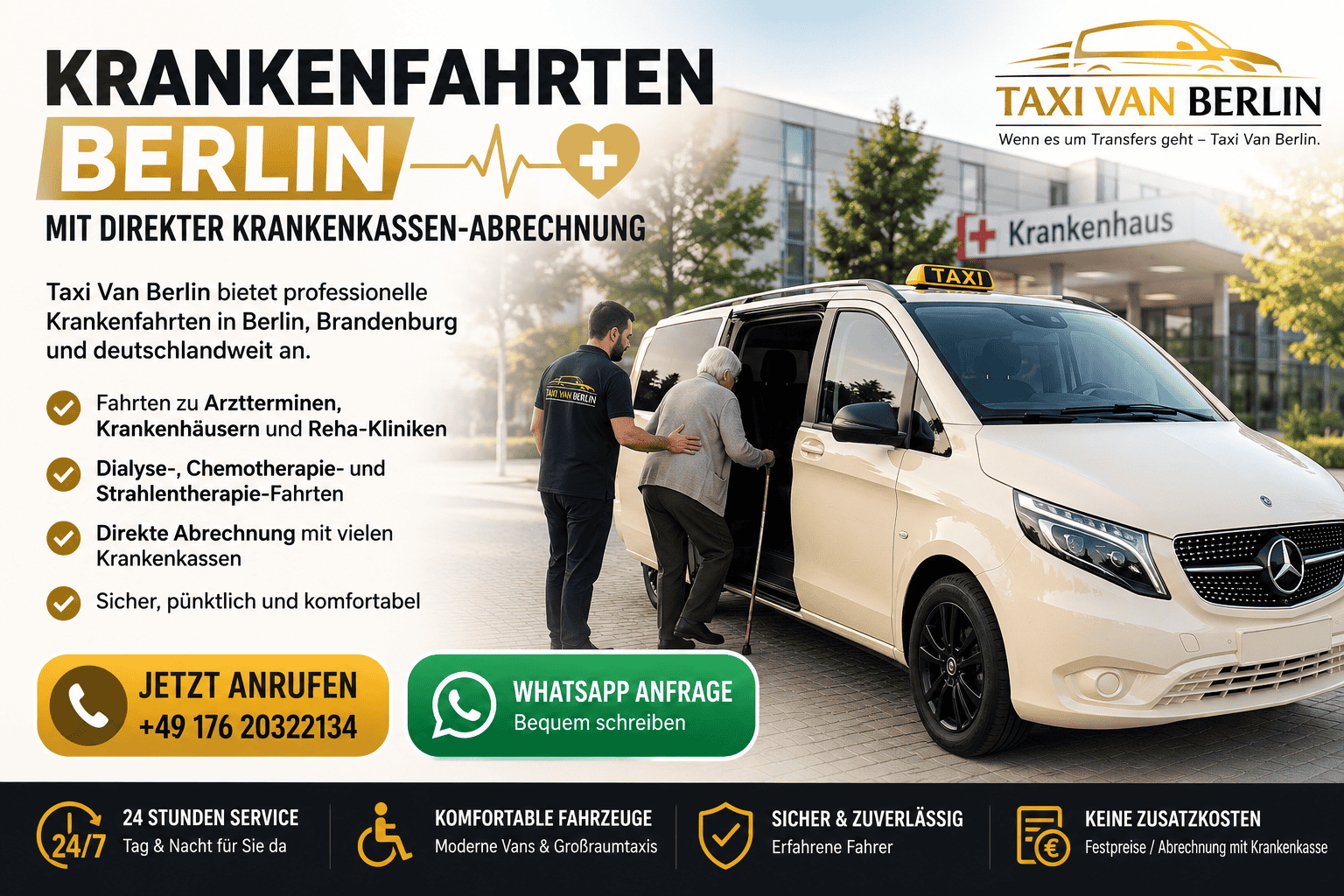 Krankenfahrten Berlin mit Krankenkasse